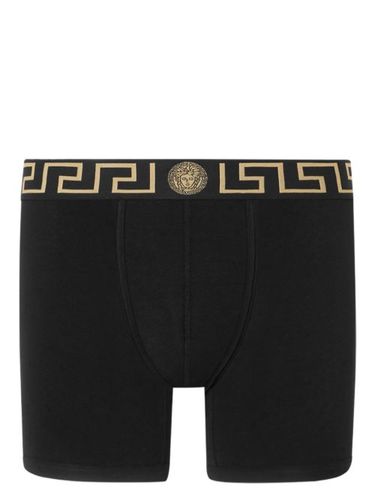 Versace boxer Greca Border - Noir - Versace - Modalova