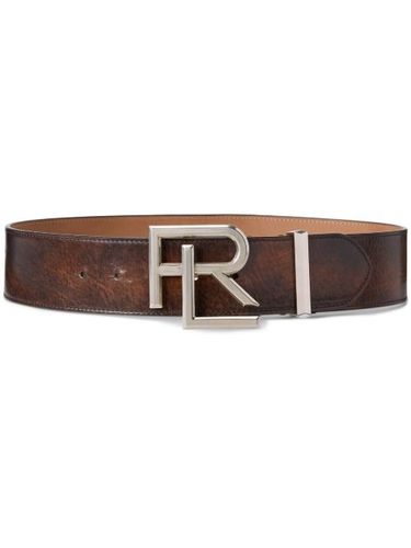 Ceinture en cuir à boucle logo - Ralph Lauren Collection - Modalova