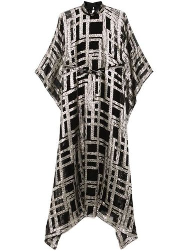 Robe longue à carreaux - Taller Marmo - Modalova