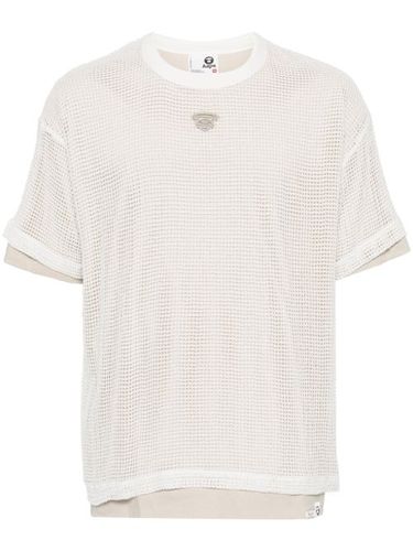 T-shirt en coton à design superposé - AAPE BY *A BATHING APE® - Modalova