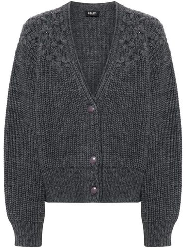 Cardigan à ornements strassés - LIU JO - Modalova