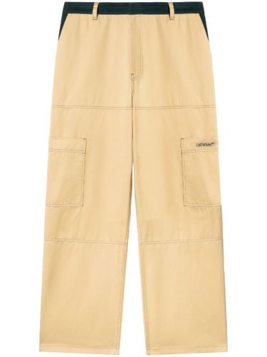 Pantalon cargo à coutures contrastantes - Off-White - Modalova