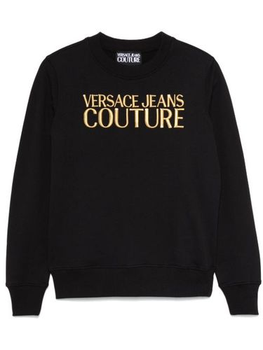 Sweat à logo brodé - Versace Jeans Couture - Modalova