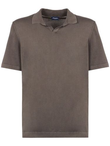 Drumohr polo à col v - Gris - Drumohr - Modalova