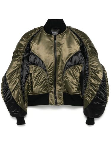 Mugler veste bomber en satin - Vert - Mugler - Modalova