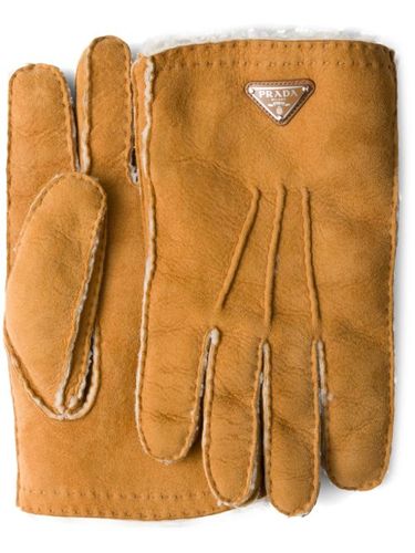 Prada gants en daim - Tons neutres - Prada - Modalova