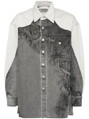 Veste en jean imprimé - Feng Chen Wang - Modalova
