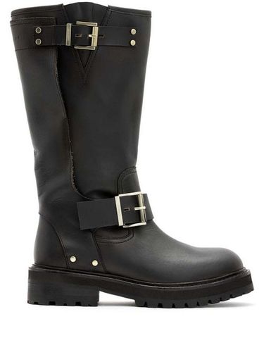 AllSaints bottes en cuir - Noir - AllSaints - Modalova