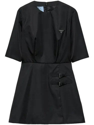 Robe courte à plaque logo - Prada - Modalova