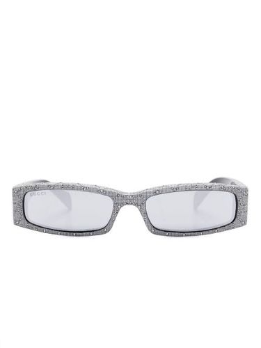 Lunettes de soleil à monture rectangulaire - Gucci Eyewear - Modalova