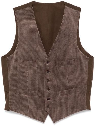 Gilet en velours côtelé à col v - Man On The Boon. - Modalova