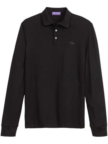Polo en coton à logo brodé - Ralph Lauren Purple Label - Modalova