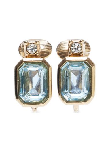 Boucles d'oreilles strassés à clips - Christian Dior Pre-Owned - Modalova