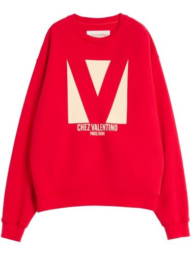 Pull en coton à logo imprimé - Valentino Garavani - Modalova