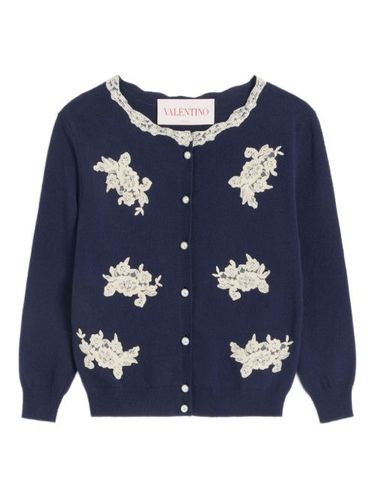 Cardigan bordé de dentelle - Valentino Garavani - Modalova