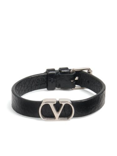 Bracelet à détail VLogo Signature en cuir - Valentino Garavani - Modalova