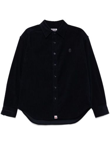 Chemise en velours côtelé à patch logo - A BATHING APE® - Modalova