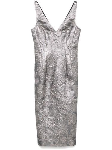Robe mi-longue en brocade - TOTEME - Modalova