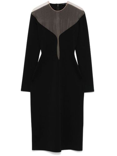 Robe mi-longue à design superposé - Mugler - Modalova