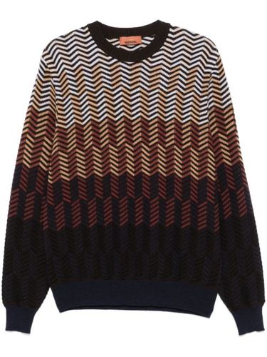 Pull en laine vierge à motif zigzag - Missoni - Modalova