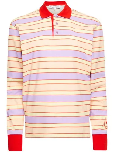 JW Anderson polo à rayures - Rose - JW Anderson - Modalova