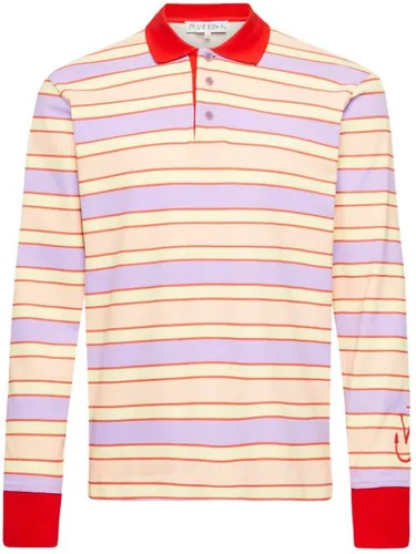 JW Anderson polo à rayures - Rose - JW Anderson - Modalova