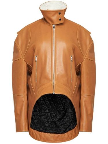 Veste en cuir à col montant - JW Anderson - Modalova