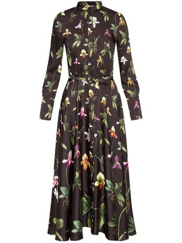 Robe Orchid à coupe mi-longue - Oscar de la Renta - Modalova