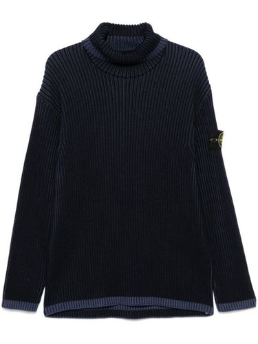 Stone Island pull nervuré - Bleu - Stone Island - Modalova