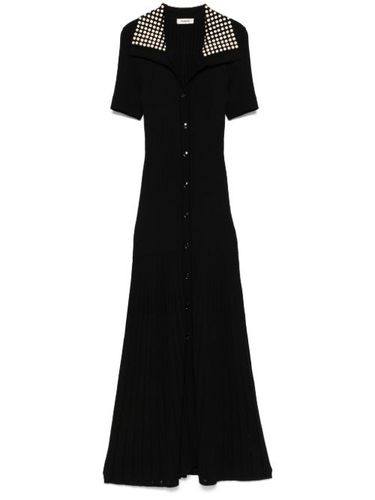 Robe en maille à coupe longue - SANDRO - Modalova