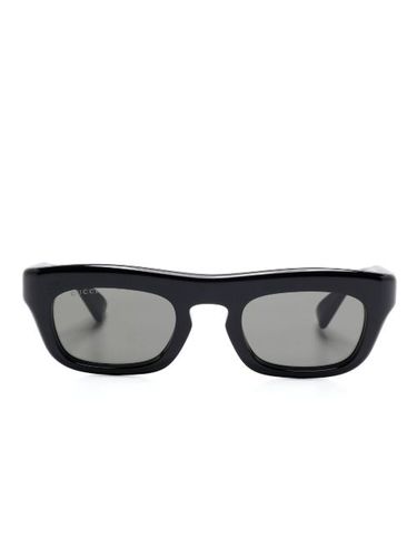 Lunettes de soleil à monture rectangulaire - Gucci Eyewear - Modalova
