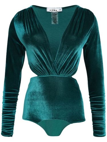 Amir Slama body en velours - Vert - Amir Slama - Modalova