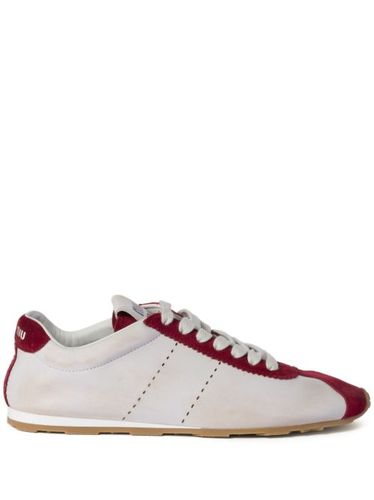 Miu Miu baskets Plume - Blanc - Miu Miu - Modalova