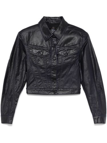 Veste en jean à effet ciré - Mugler - Modalova