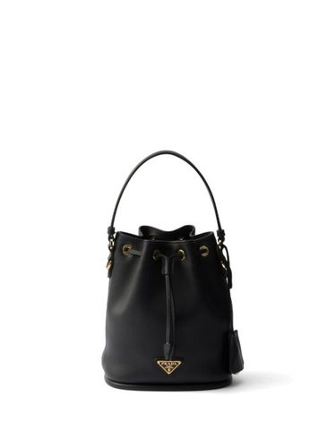 Prada mini sac seau en cuir - Noir - Prada - Modalova