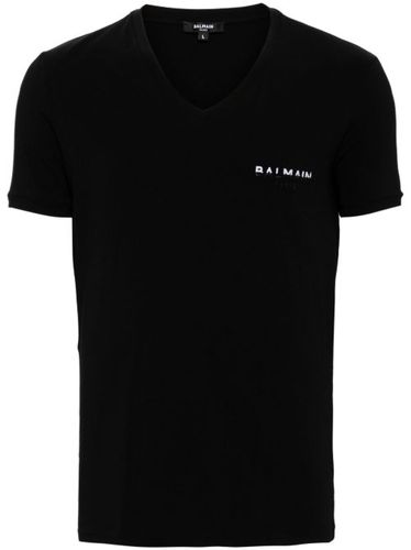 T-shirt à logo brodé - Balmain - Modalova