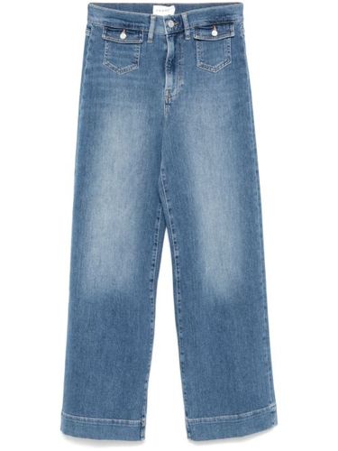 FRAME jean Slim Palazzo - Bleu - FRAME - Modalova