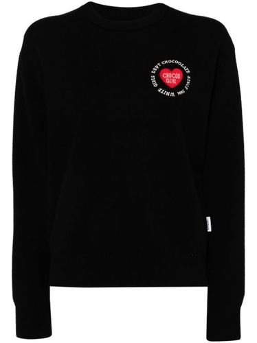 Pull nervuré à logo intarsia - CHOCOOLATE - Modalova