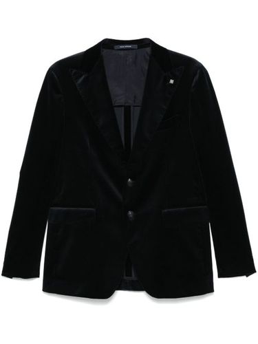 Tagliatore blazer en velours - Bleu - Tagliatore - Modalova