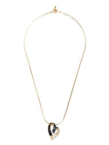 Collier cœur à strass - Christian Dior Pre-Owned - Modalova