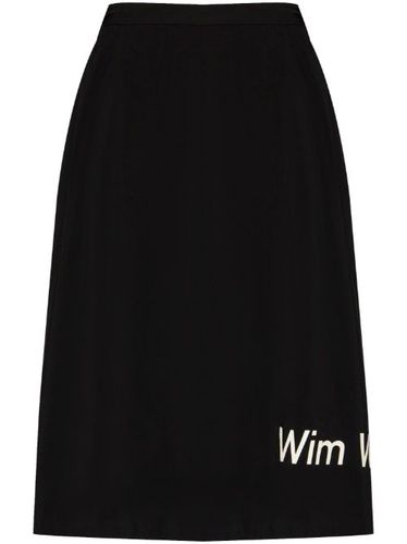Jupe à texte imprimé - Yohji Yamamoto - Modalova