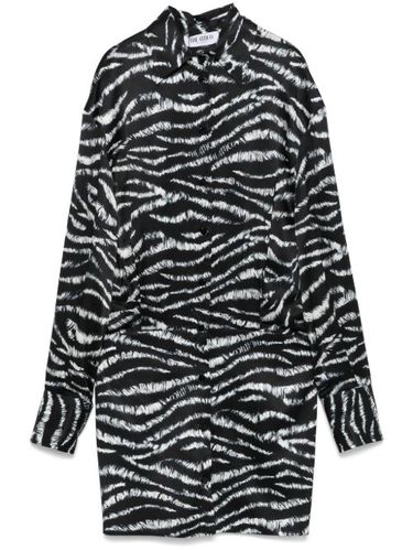 Robe courte à imprimé zébré - The Attico - Modalova