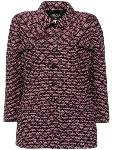 Veste en tweed à poches plaquées - CHANEL Pre-Owned - Modalova