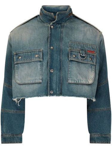 Veste crop en jean à patch logo - Martine Rose - Modalova