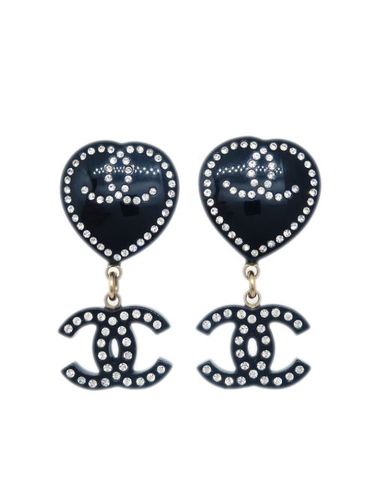 Boucles d'oreilles à motif cœur (2009) - CHANEL Pre-Owned - Modalova