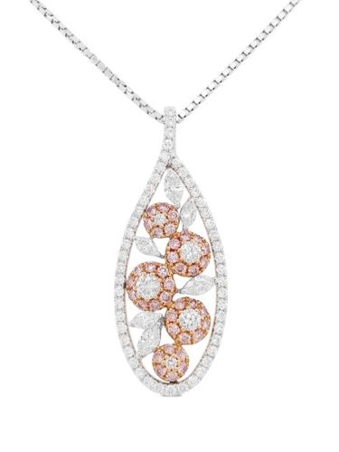 Collier pavé diamants blancs et roses - HYT Jewelry - Modalova