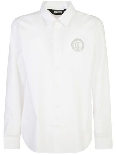 Chemise en coton à logo imprimé - Just Cavalli - Modalova