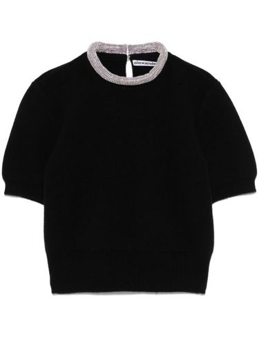 T-shirt à ornements en cristal - Alexander Wang - Modalova