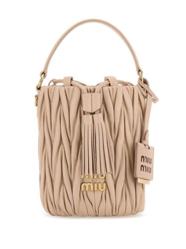 Sac seau en cuir - Miu Miu - Modalova