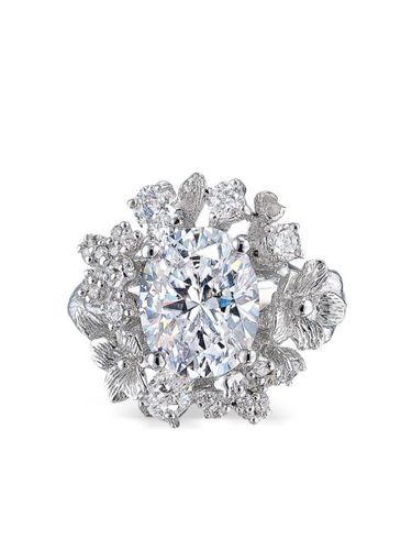Bague Posy en or blanc 18ct pavée de diamants - Anabela Chan - Modalova